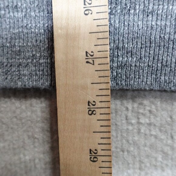 J.Crew Sweater XL Gray Striped Rugged Cotton Crew Neck - Picture 7 of 10